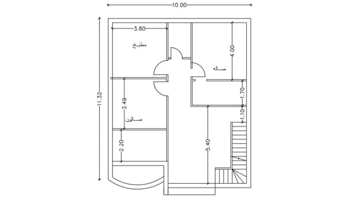 Desain rumah lantai 2 10x11