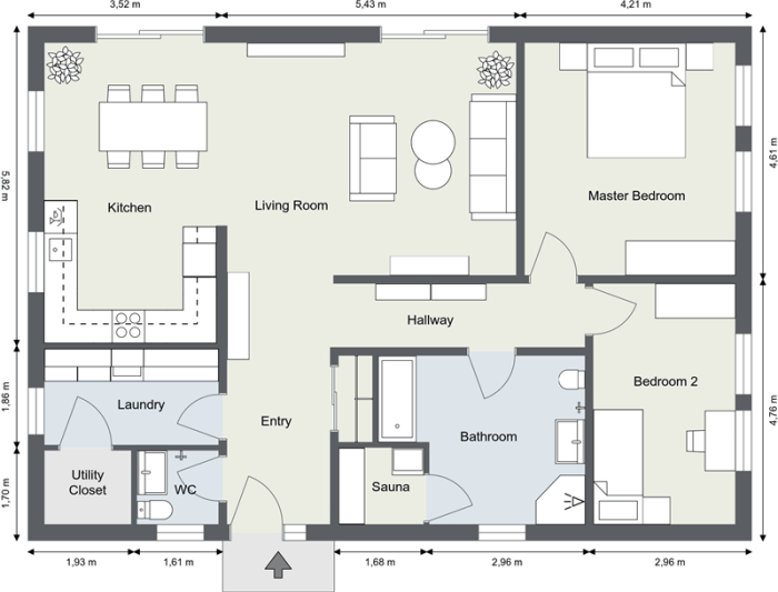 Desain rumah lengkap dengan ukuran dan denahnya