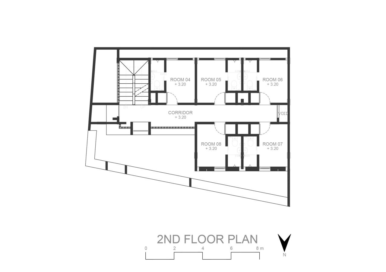 Desain rumah kost 2 lantai sketchup