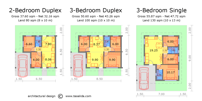 Desain rumah lb 50m lt 105m2