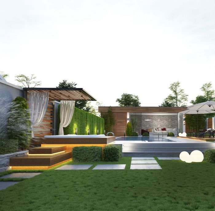 Desain rumah mewah bertaman