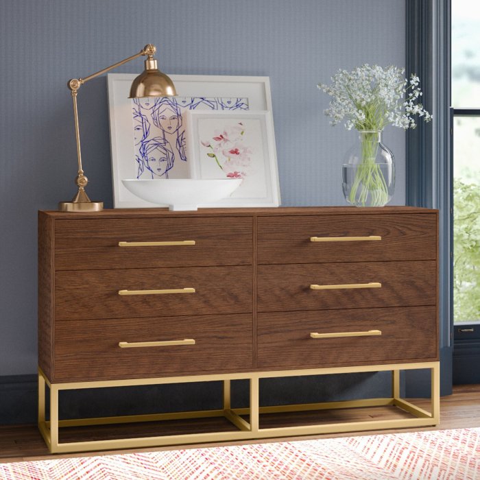 Sideboard chest drawers decorative set